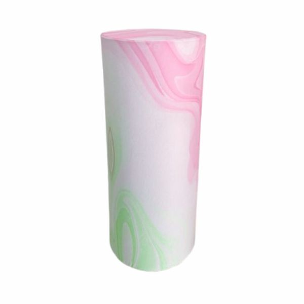 Capa Cilindro Alto Mesclado Rosa e Verde